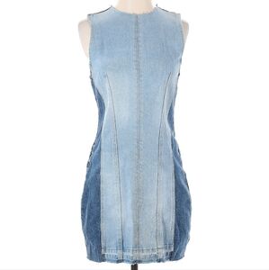 Zara 100% cotton Sleeveless short jean dress Size Small